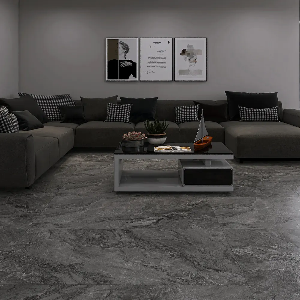 Stone-Look Polished Porcelain Stair Tread Tile 750x1500mm