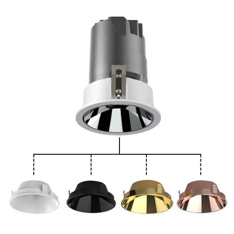 Trimless Recessed/Surface-Mounted Aluminum COB LED Downlight 12-24W IP20