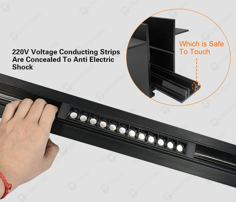 WiFi Dimmable Aluminum Magnetic COB LED Track Spotlight 7-27W 220V