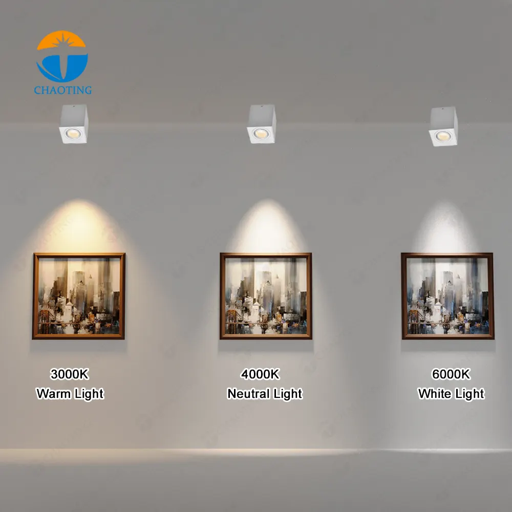 Surface-Mounted Aluminum Downlight Housing GU10/MR16