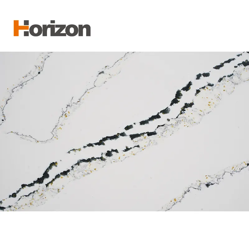 White Engineered Quartz Slab For Countertops