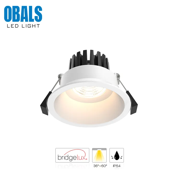 Dimmable Recessed Aluminum LED Downlight 10W IP54