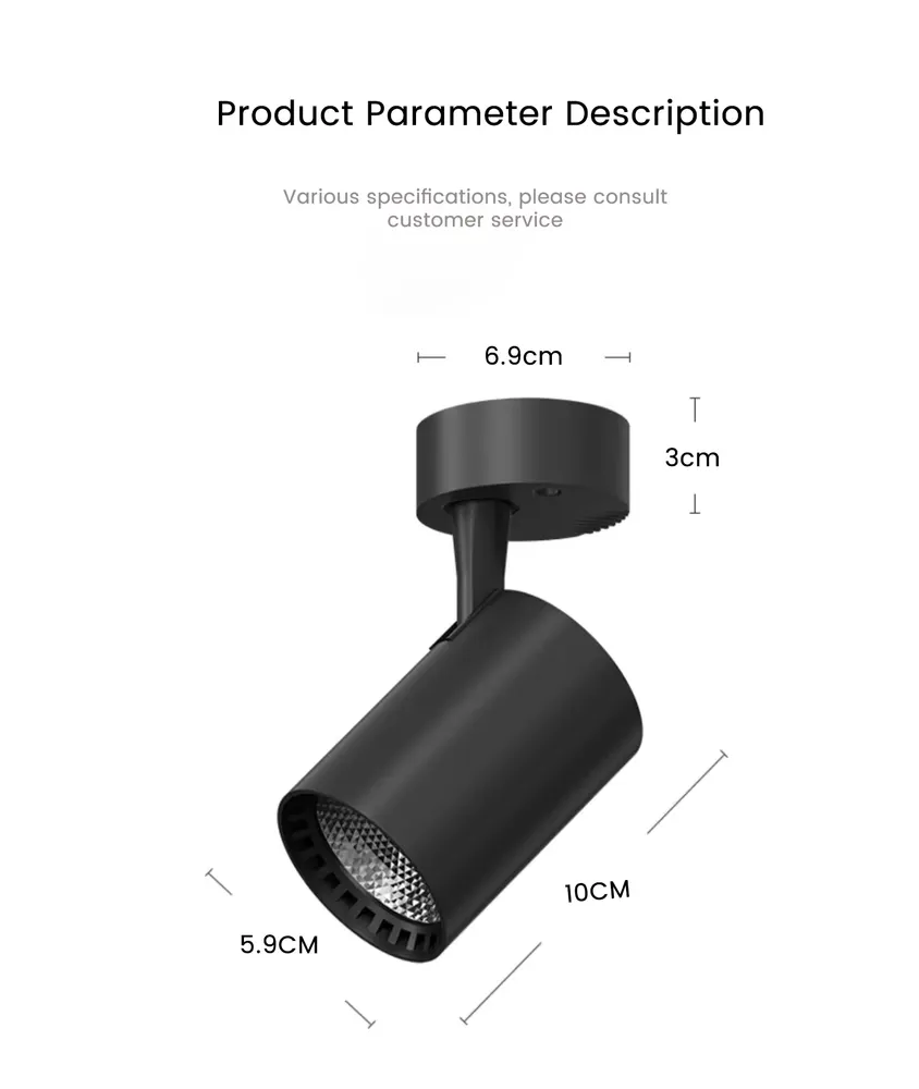 Surface-Mounted Aluminum LED Downlight 7-30W