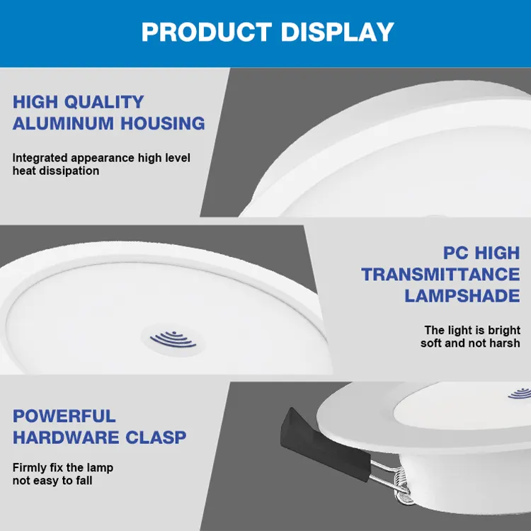 Anti-Glare Adjustable Recessed COB LED Downlight 20-40W 3CCT Selectable