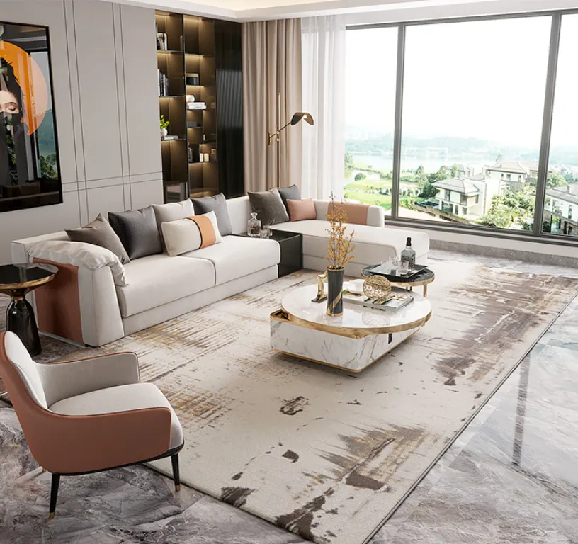 Polypropylene Area Rug 10-18mm Thick With Nylon Backing