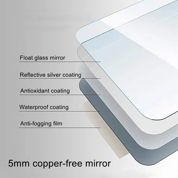 Touch-Controlled Smart Aluminum LED Bathroom Mirror Light IP65 3000-6000K