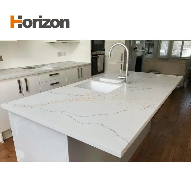 White Engineered Quartz Slab 3200x1600mm