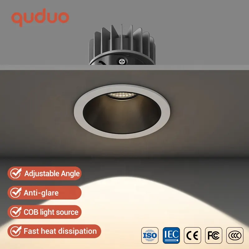 Adjustable Recessed Aluminum COB LED Downlight 10W product sample