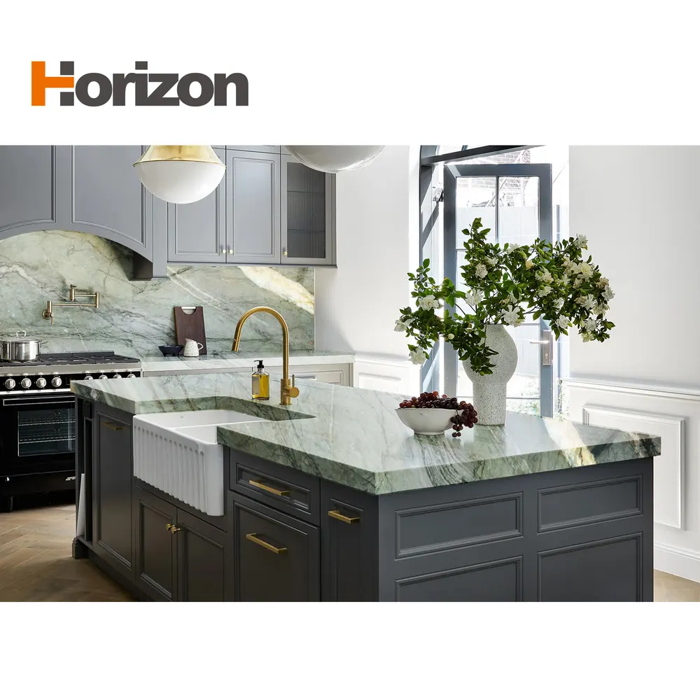 3D-Printed Gray/White Engineered Quartz Slab