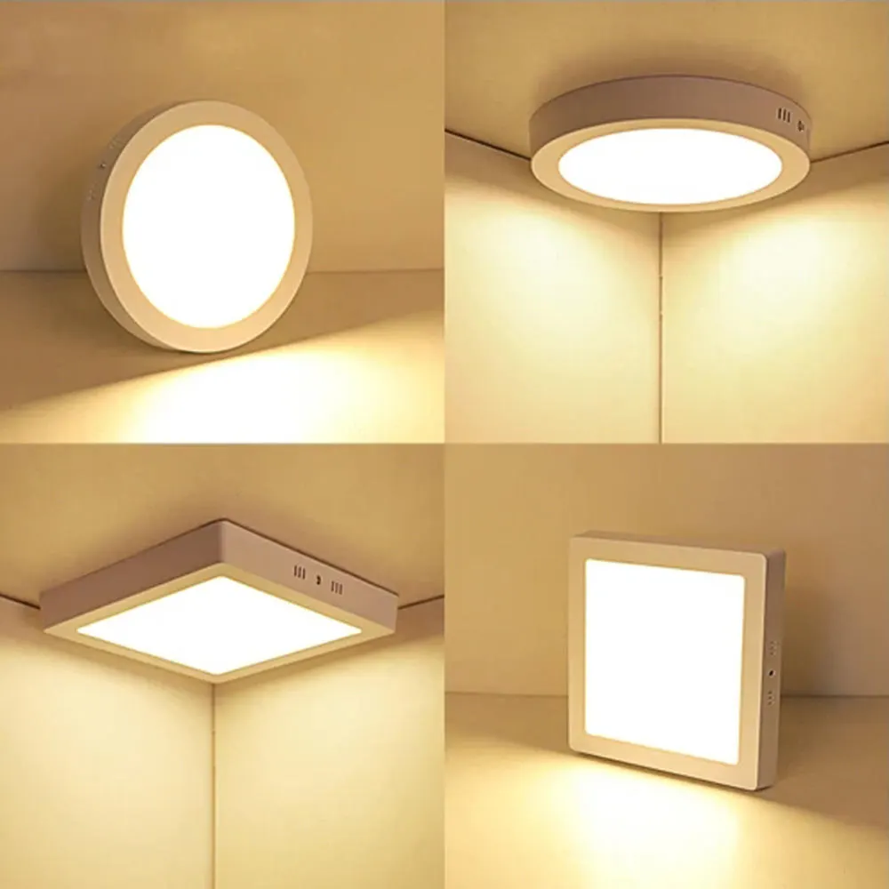 Slim Surface-Mounted Round LED Panel Light 12-29W