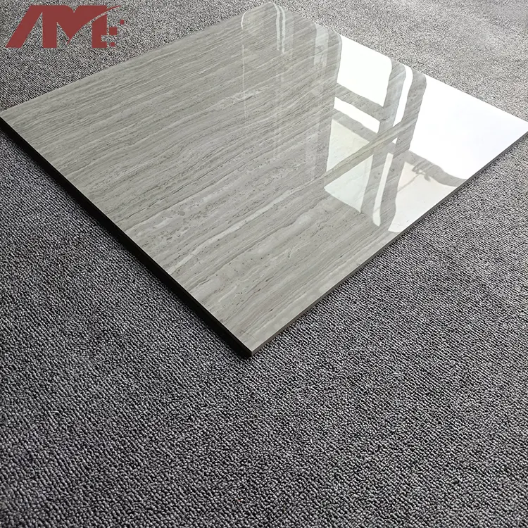 Wood-Look Gray Porcelain Wall And Floor Tile 600x600mm