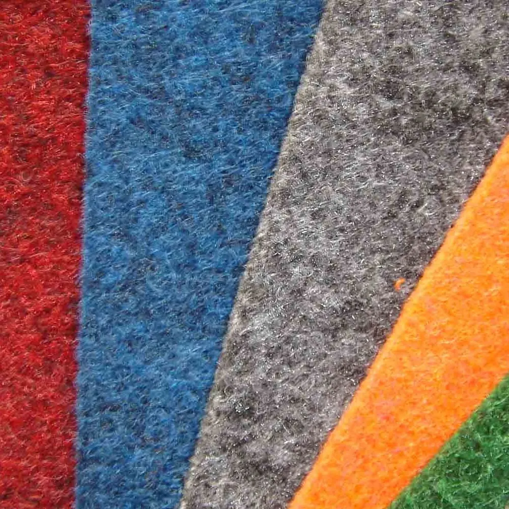 Nonwoven Red Polyester Stair Tread Carpet Mat