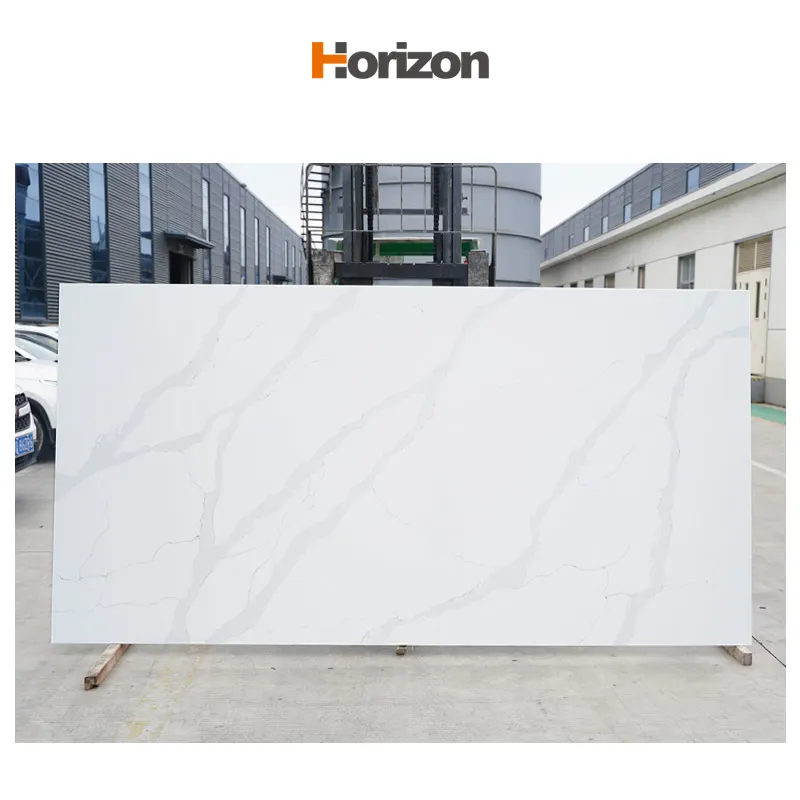 Calacatta White Engineered Quartz Slab 3200x1600mm