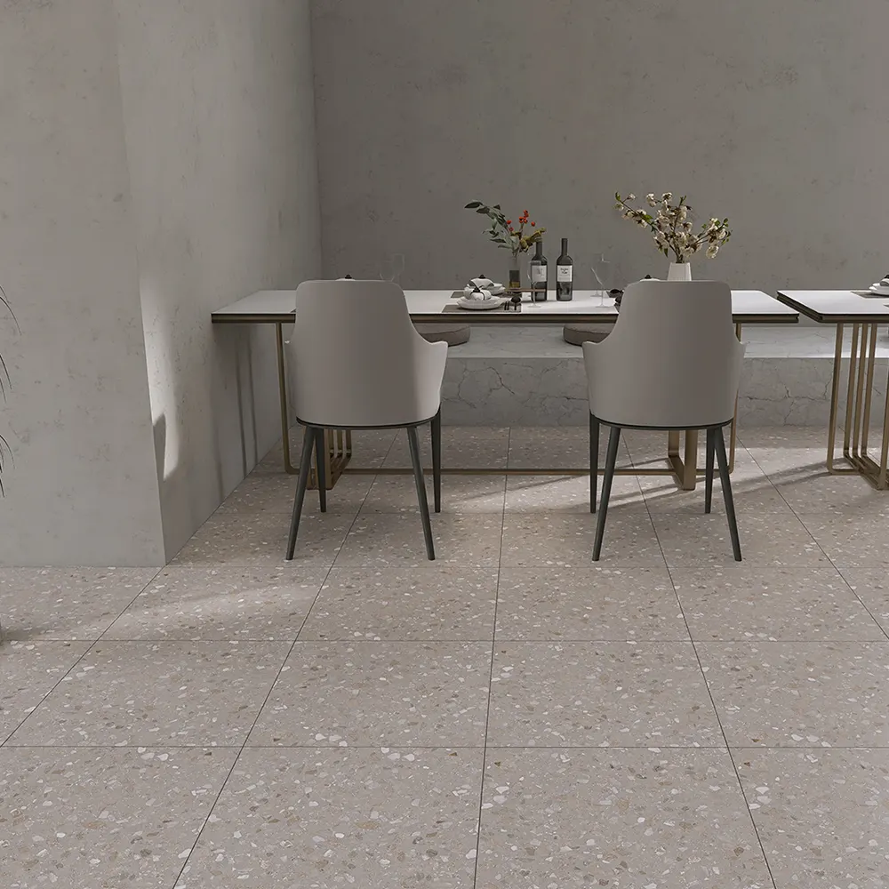 Terrazzo-Look Porcelain Wall And Floor Tile 600x600mm