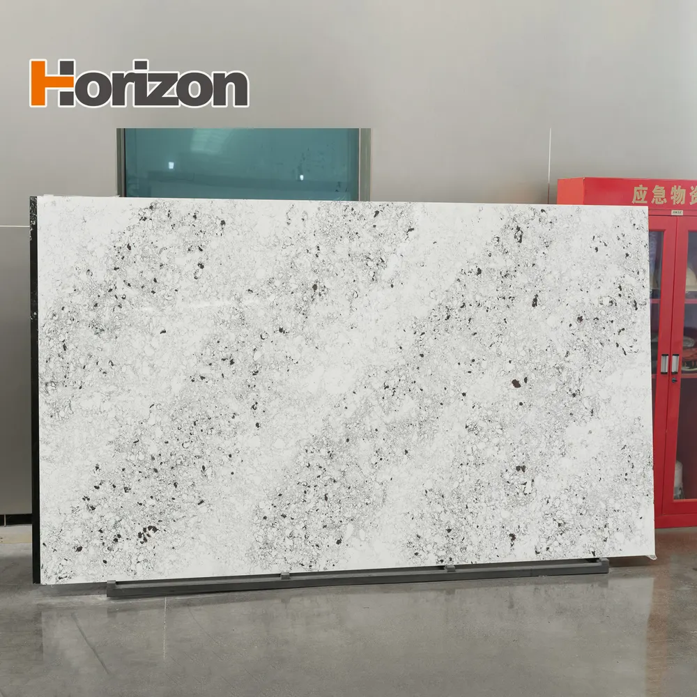 Calacatta White Engineered Quartz Slab 3200x1600mm