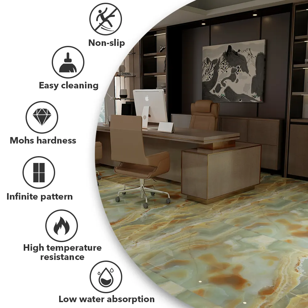Stone-Look Polished Porcelain Wall Tile 600x1200mm