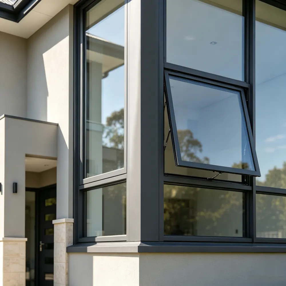 Thermal-Break Aluminum Window 5+12A+5mm With Double Tempered Glazing