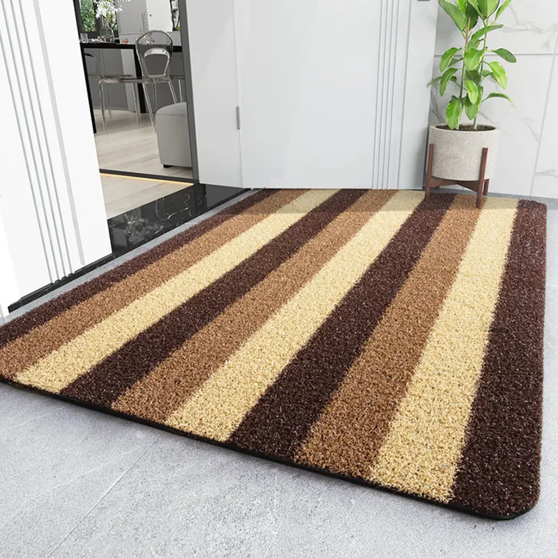 PVC Grass-Fiber Entrance Mat With PVC Backing