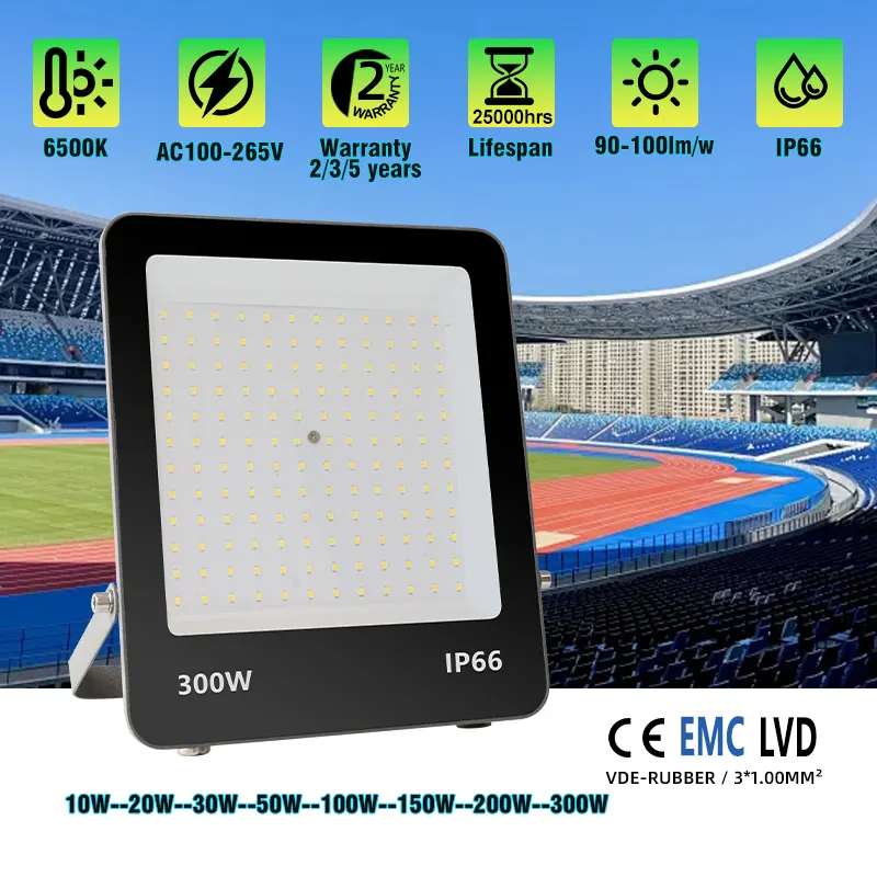 Aluminum LED Floodlight 20-300W IP66