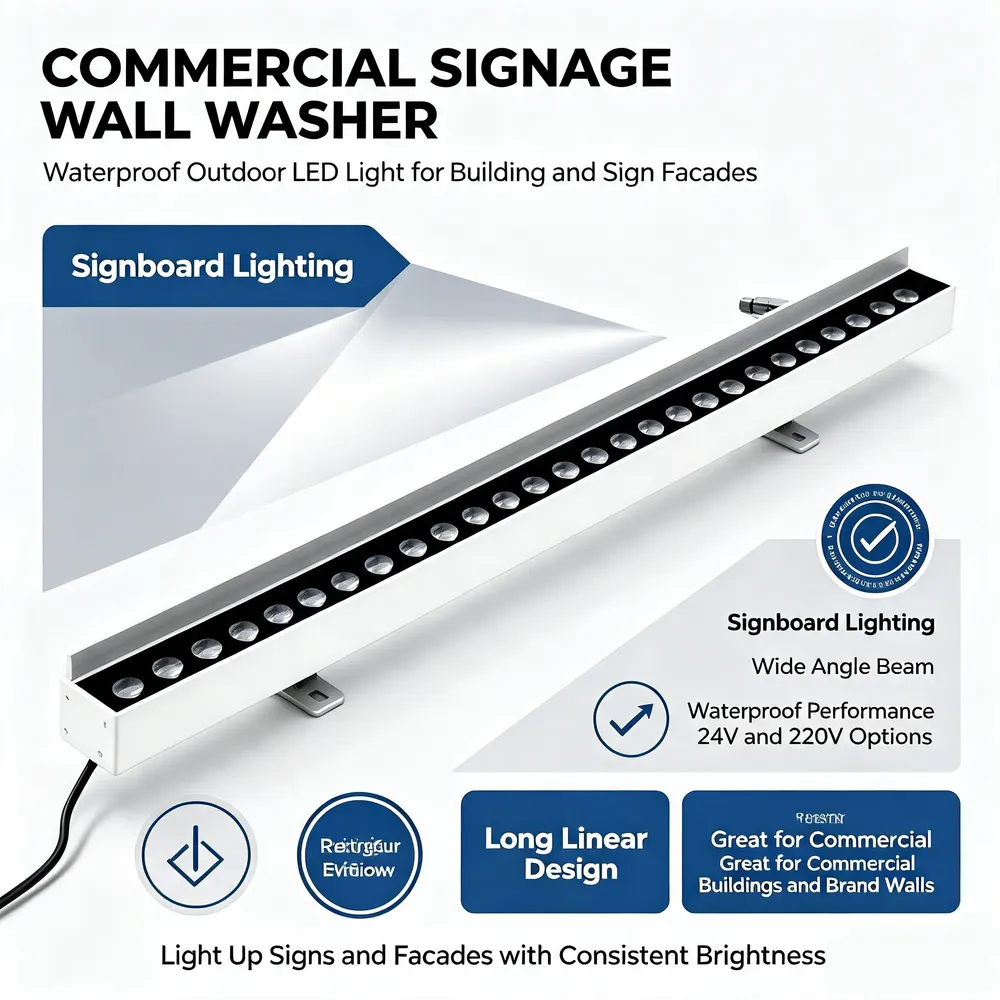 Aluminum LED Grille Spotlight 18-400W 24V