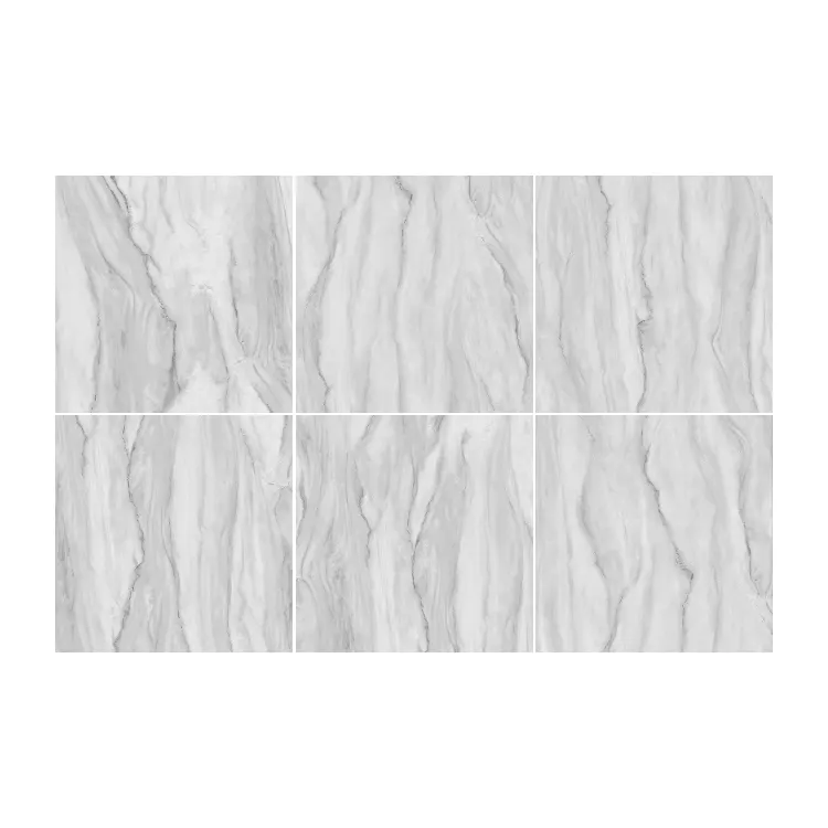 Marble-Look Polished Porcelain Floor Tile 60x60cm