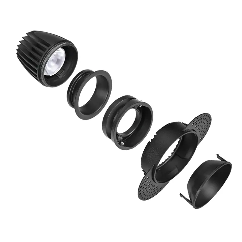 Anti-Glare Adjustable Trimless Recessed COB LED Downlight 7-15W