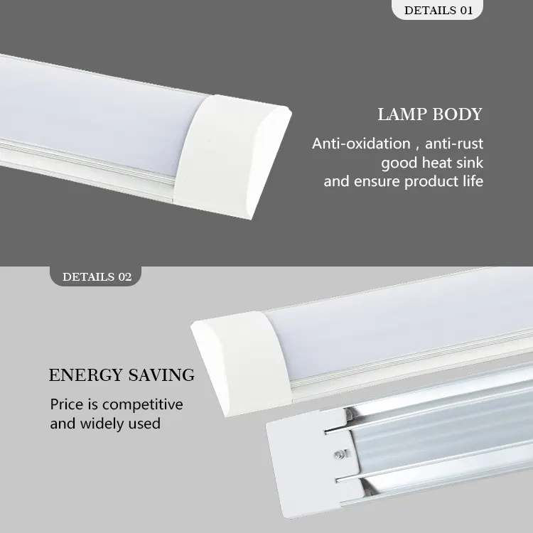 PC LED Tube Light 90x75x23.5 28W