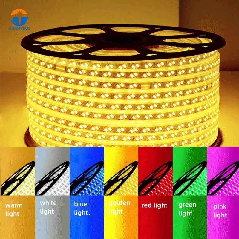 RGB LED Strip Light 110V/220V IP65 3014 2700-3500K
