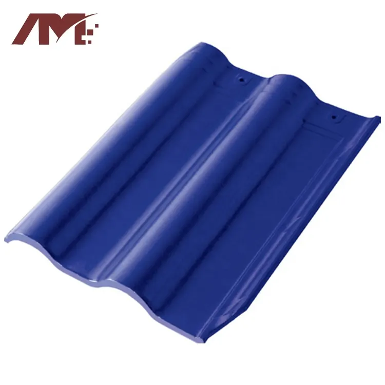 Blue Glazed Clay Roof Tile For Exterior Roofing product sample