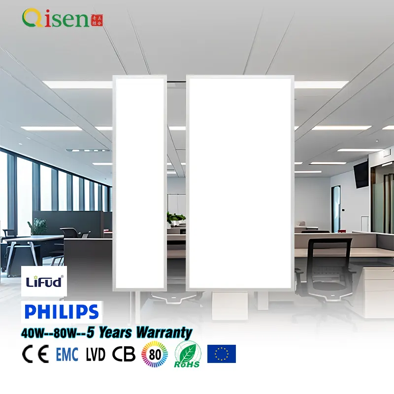 Slim Surface-Mounted Aluminum LED Panel Light 1200x3000