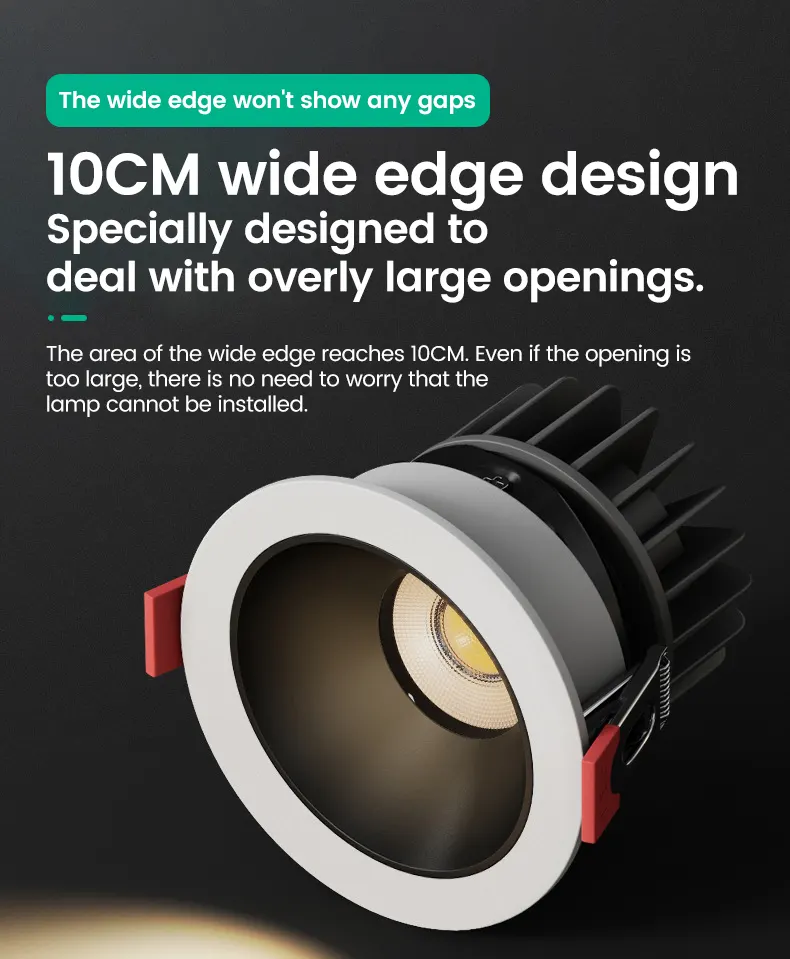 Anti-Glare Recessed Round Aluminum LED Downlight 7-12W