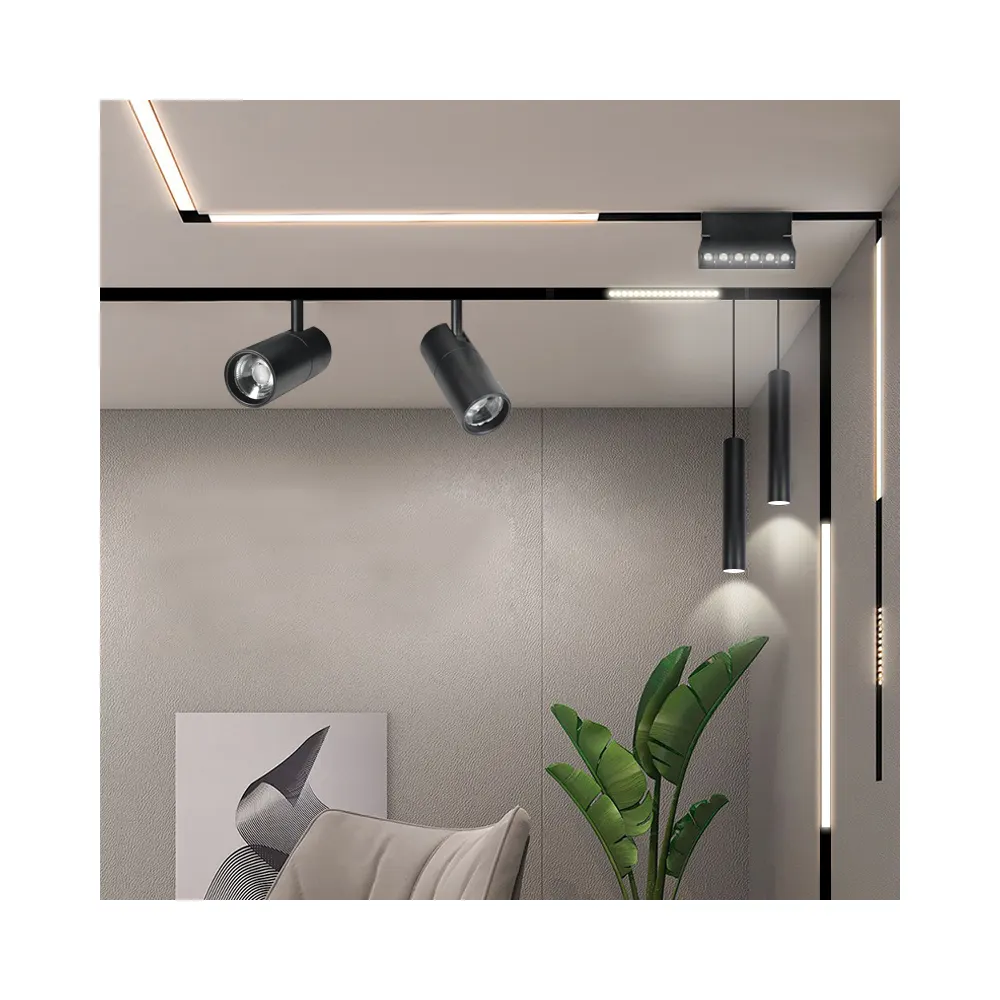 Recessed Aluminum Magnetic LED Track Spotlight 10-30W