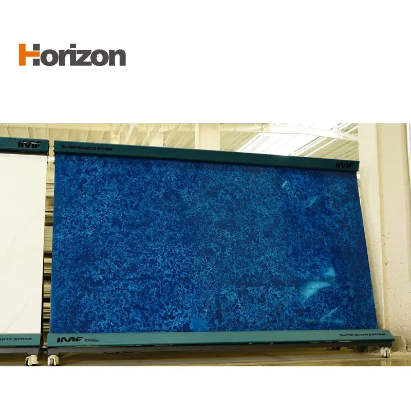 Blue Engineered Quartz Slab 3200x1600mm