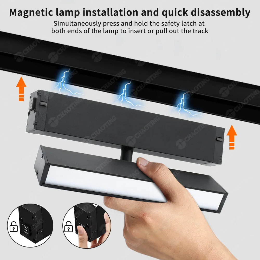 Adjustable Tuya Zigbee Magnetic LED Track Spotlight 9/18W
