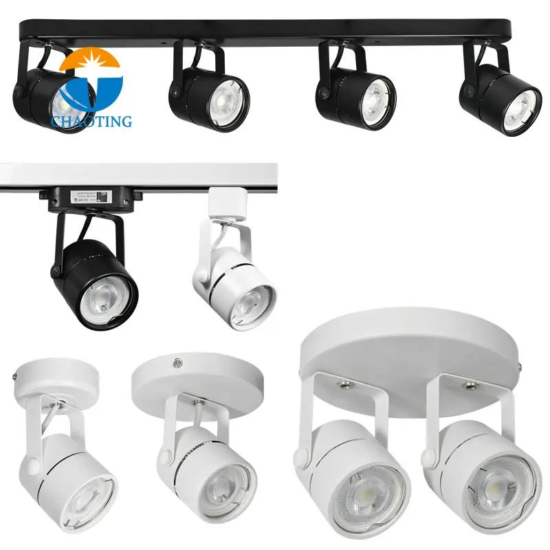 Aluminum Track Spotlight Housing GU10/MR16