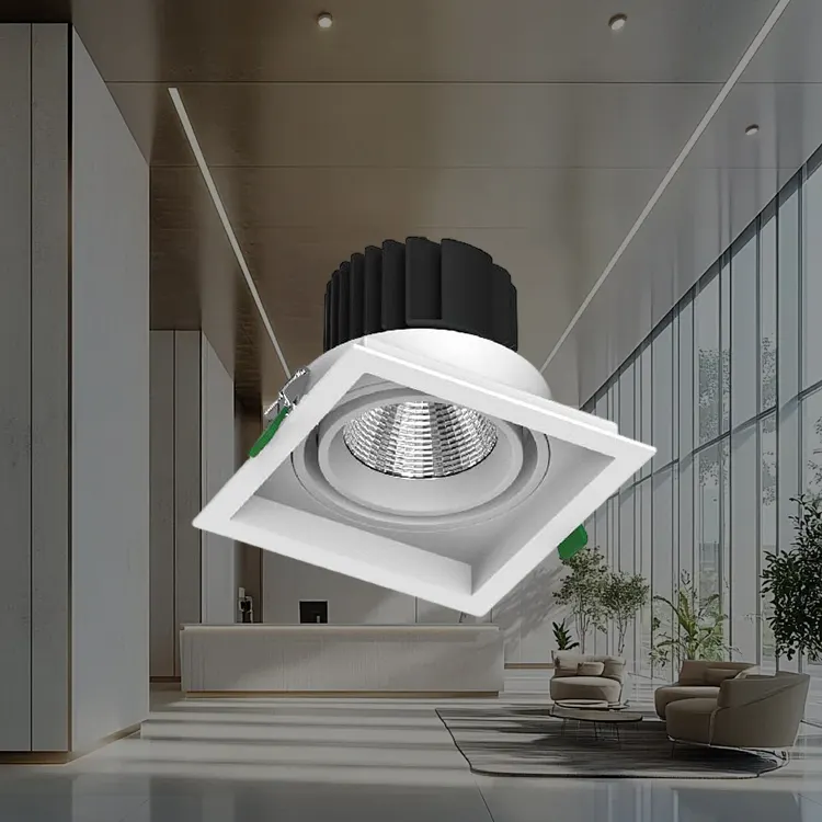 Recessed Square Aluminum LED Grille Spotlight 24-32W