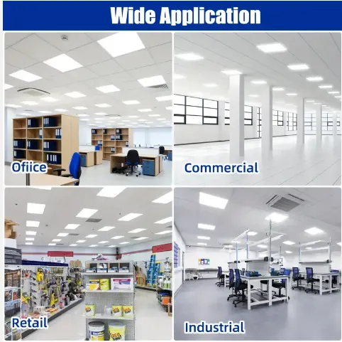 Slim Recessed Aluminum LED Panel Light 1200x300/1200x600/60x60