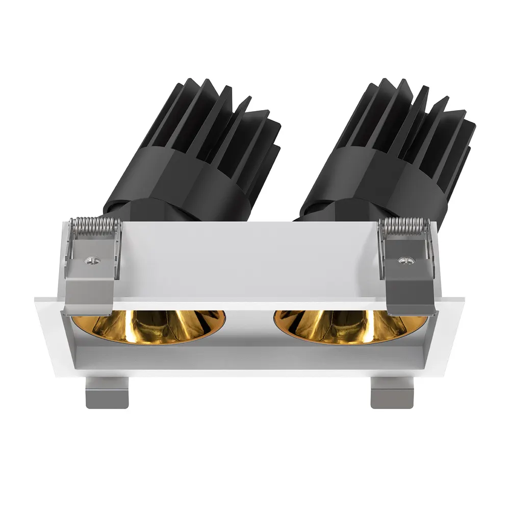 Anti-Glare Recessed Aluminum COB LED Grille Spotlight 8-25W IP65