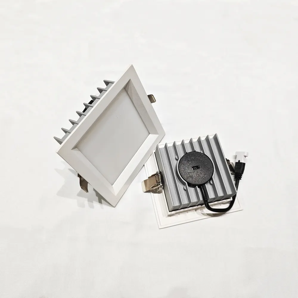 Slim Recessed Square LED Downlight 9/45W 6in 40mm