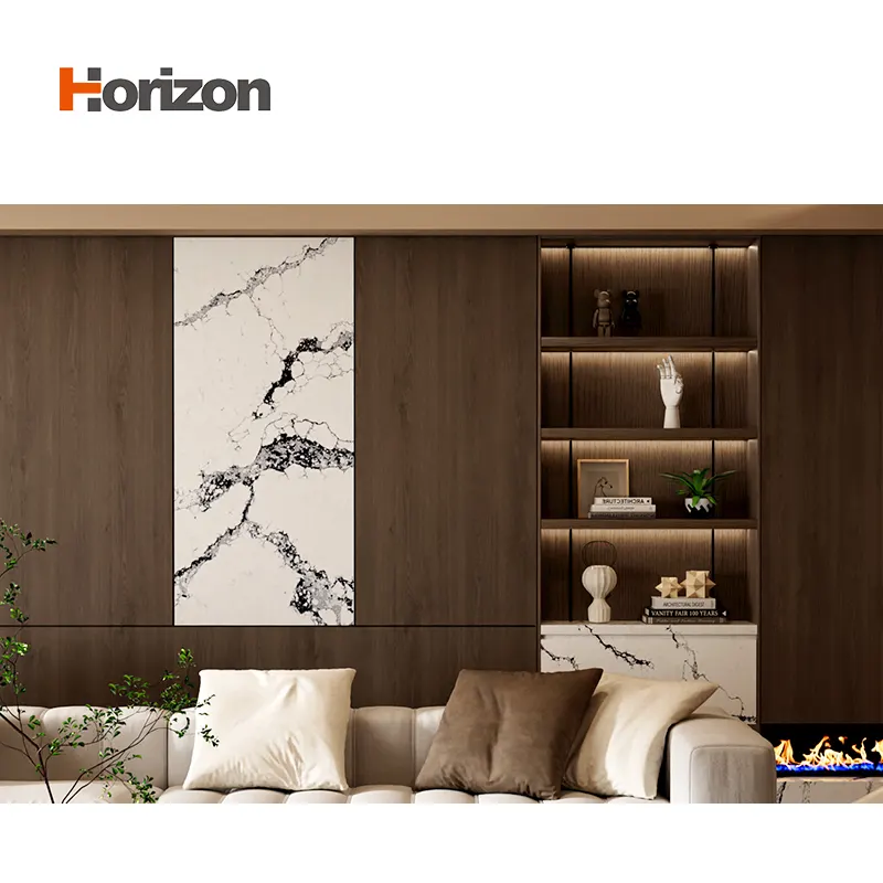 Calacatta White Engineered Quartz Slab 3200x1600mm