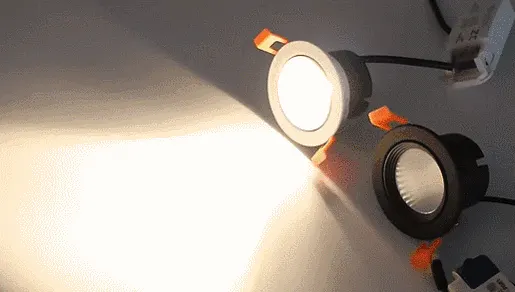Adjustable Recessed Aluminum LED Downlight Black/Gold 7-15W
