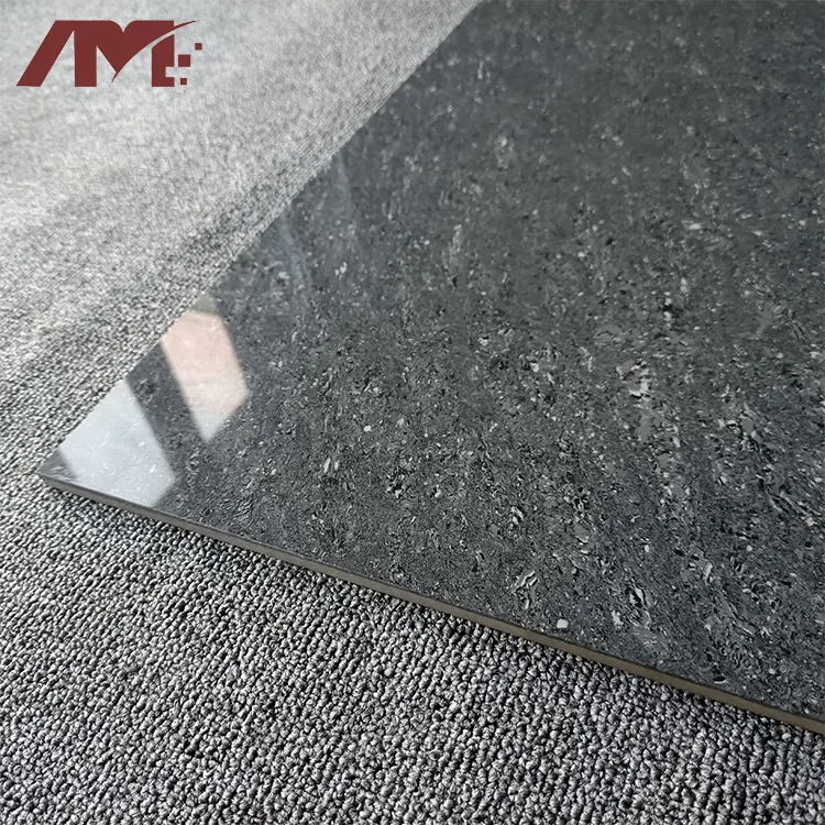 Granite-Look Gray Polished Porcelain Floor Tile 600x600mm