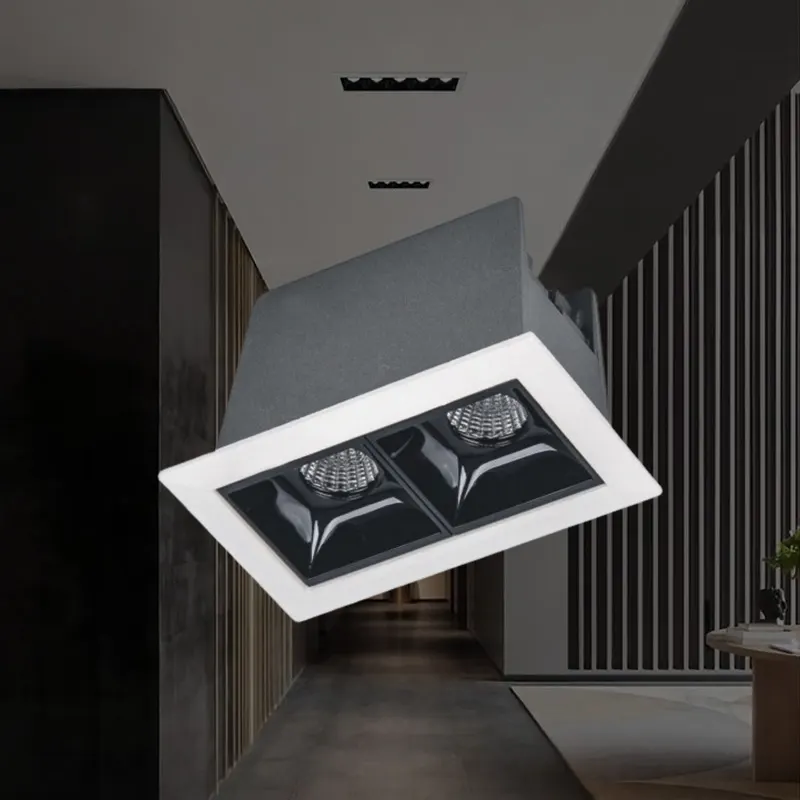 Adjustable Smart Recessed COB LED Grille Spotlight