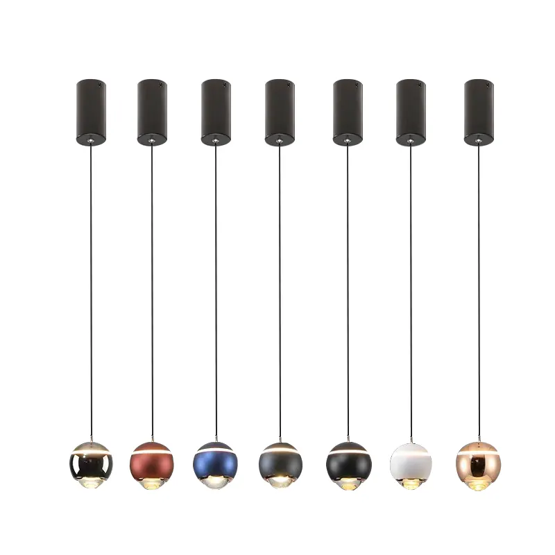 Aluminum GU10 Pendant Light 55x300mm 5-9W
