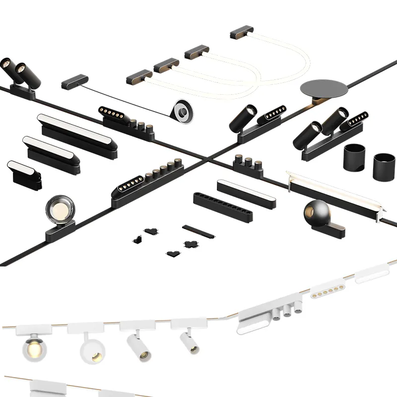 Slim Tuya Zigbee Magnetic LED Track Spotlight 24V
