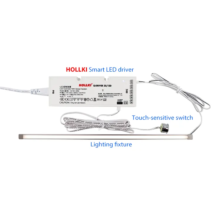 Touch-Controlled Smart Plastic LED Cabinet Light 12V