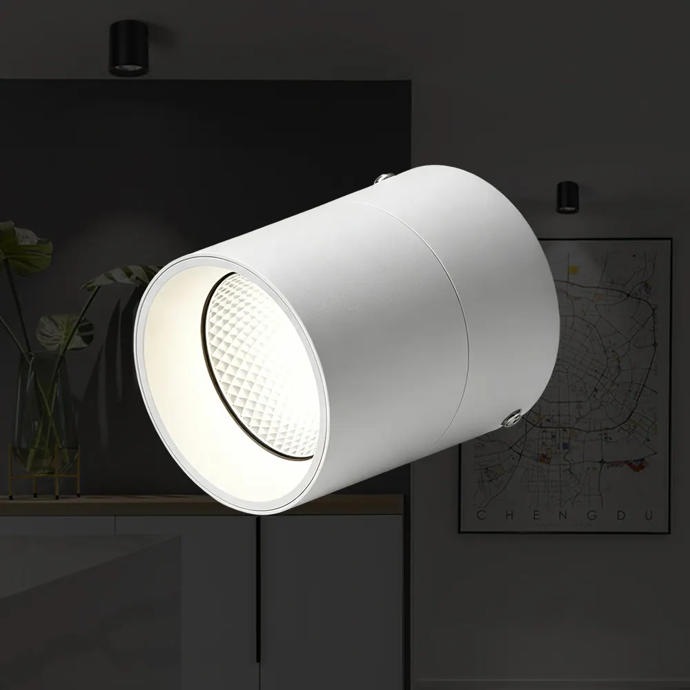 Rotatable Dimmable Aluminum LED Track Spotlight 3CCT Selectable