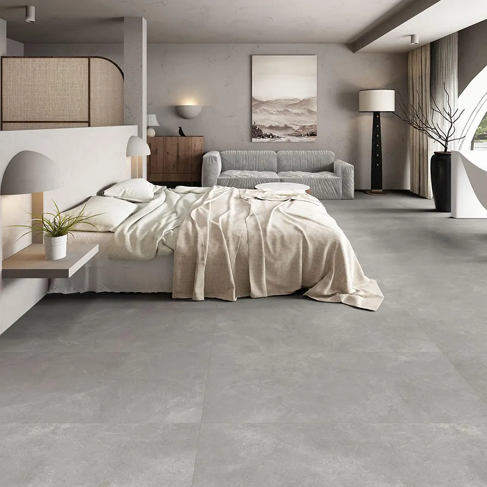 Non-Slip Stone-Look Porcelain Outdoor Tile 600x600/600x1200/750x1500mm