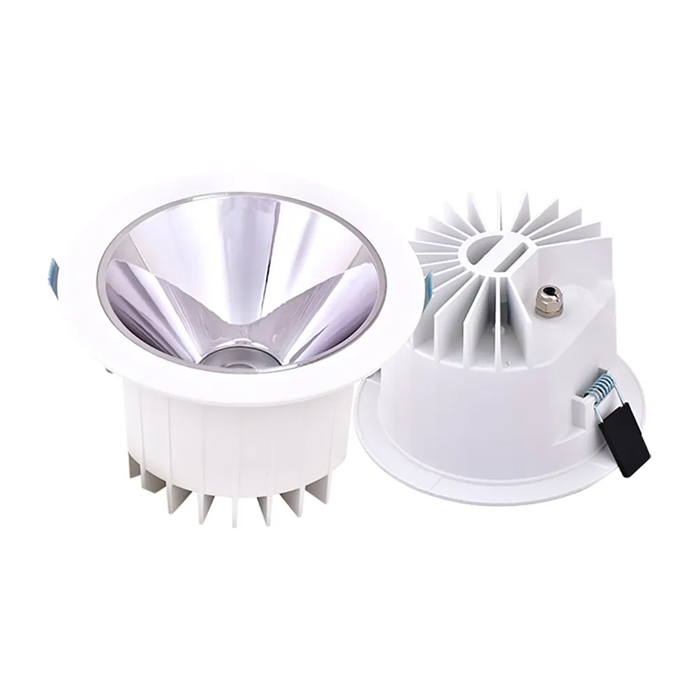 Adjustable Recessed Aluminum LED Downlight White/Black/Gold 10-40W IP65