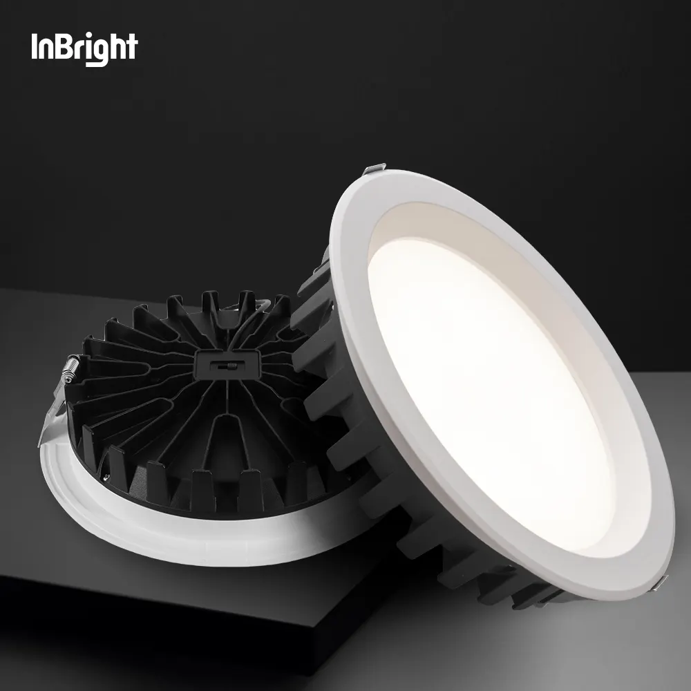 Anti-Glare Dimmable Recessed Round LED Downlight 15-42W product sample